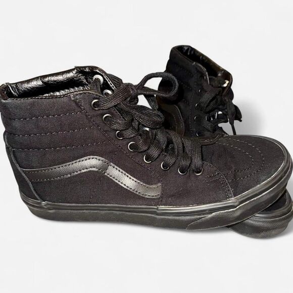 Black Vans Sk8-Hi Skate Sneakers - Picture 7 of 8